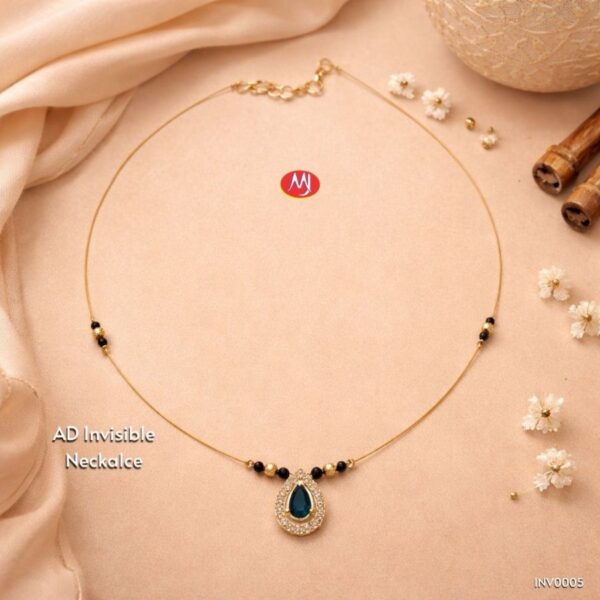 mangalsutra, invisible mangalsutra, ad mangalsutra, blue stone mangalsutra, daily wear jewellery